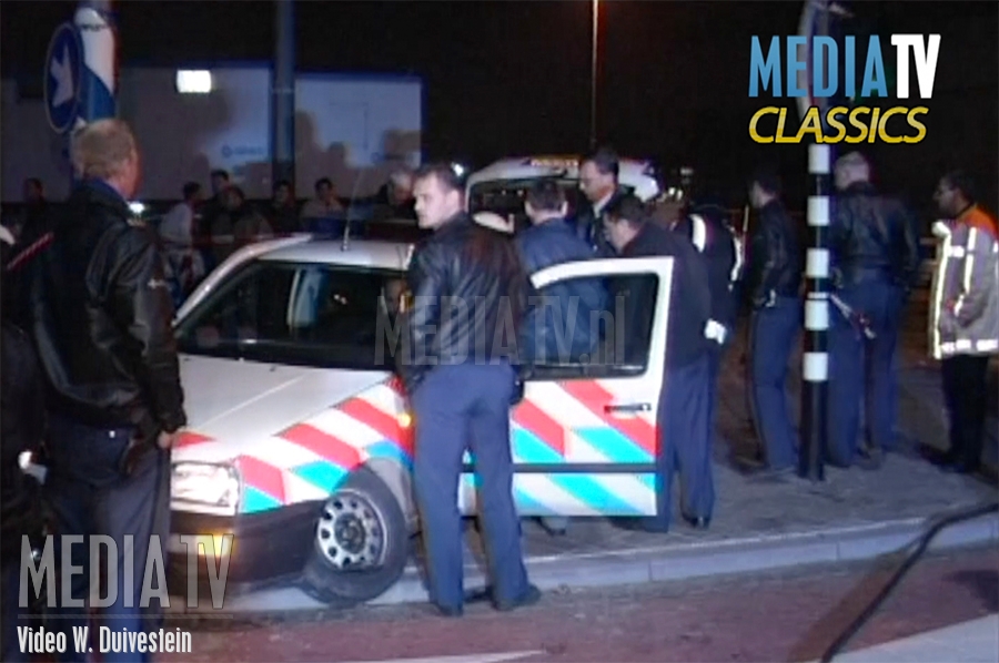 MediaTV Classics: Gewonden bij botsing politieauto Erasmusbrug Rotterdam (video)