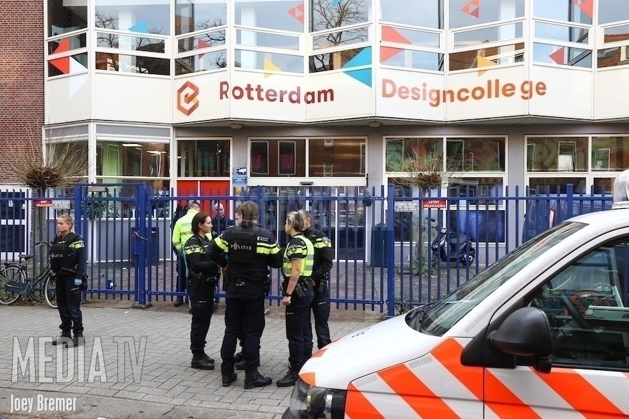 Tiener (16) overleden na schietpartij bij Designcollege Rotterdam (video)