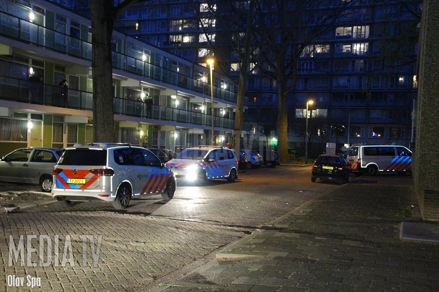 Aanhouding na melding steekpartij in woning Hamakerstraat Rotterdam