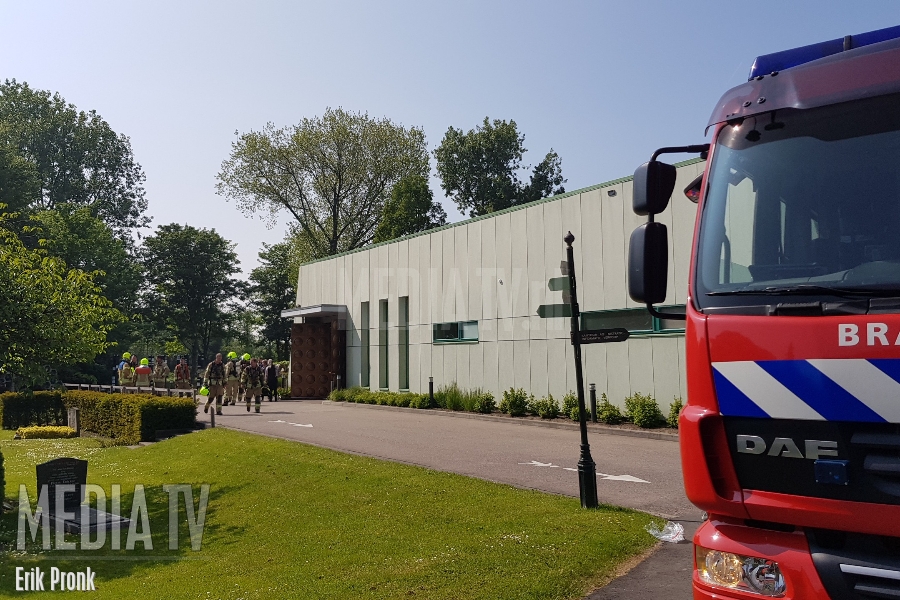 Brand in ovenruimte crematorium Beukenhof Schiedam