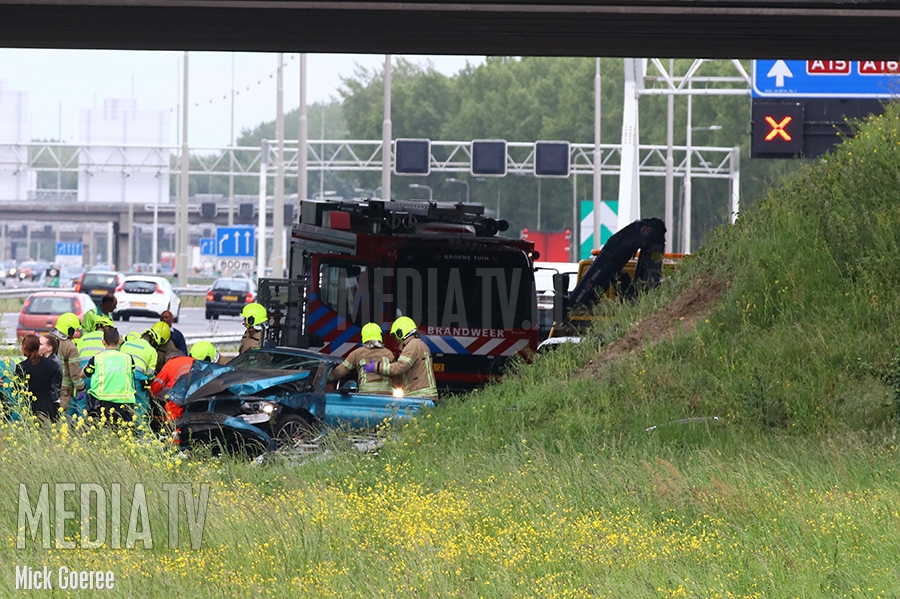 Gewonden bij ongeval op snelweg A16 Rotterdam