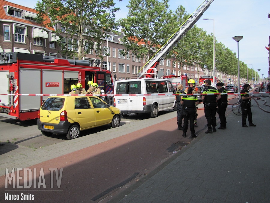 Gewonden bij brand op Strevelsweg Rotterdam
