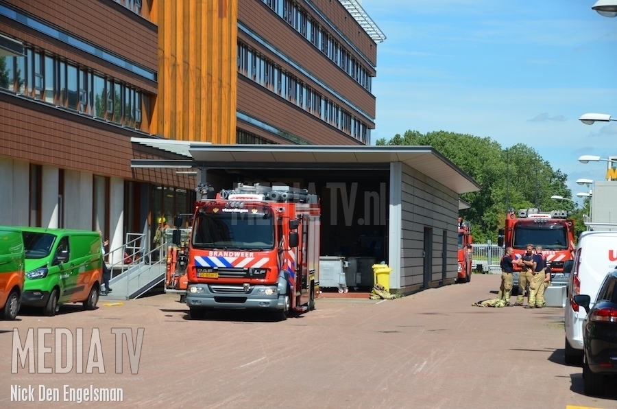 Droger vat vlam in Franciscus Vlietland ziekenhuis Schiedam (video)
