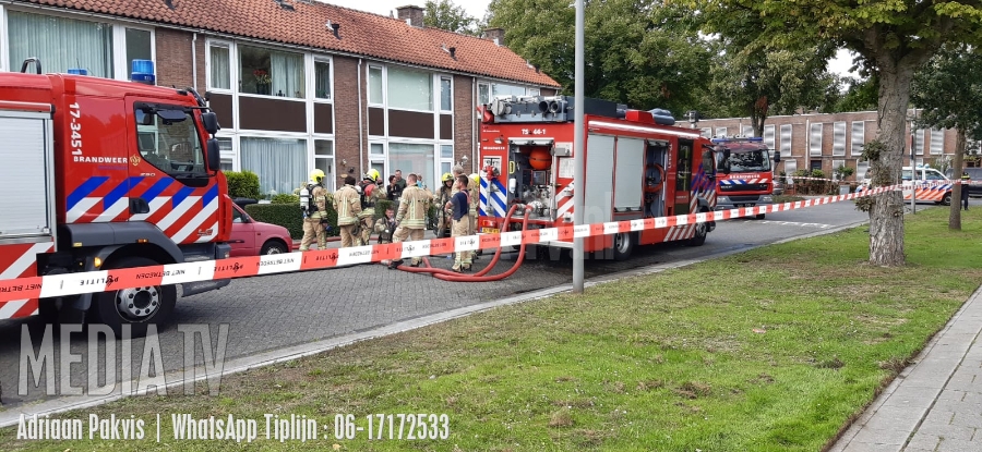 Brandweer blust brand in slaapkamer Grijpestein Rotterdam