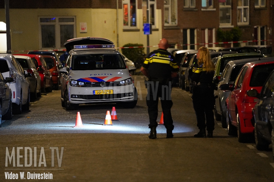 Woning beschoten in de Transvaalstraat in Rotterdam (video)