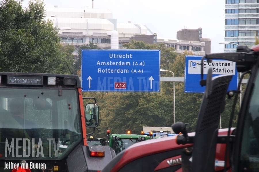 Wederom lange files na protest boeren in Den Haag