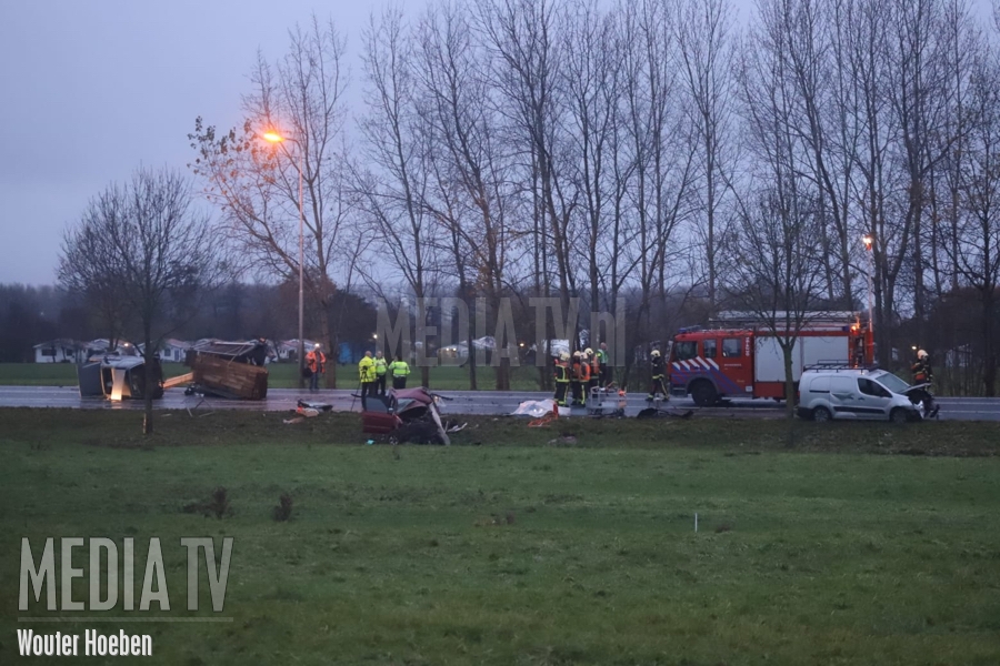 N206 Leiden dicht vanwege dodelijk ongeval