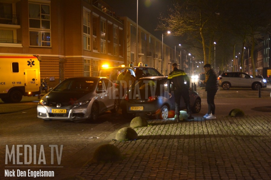 Gewonden na aanrijding op Damstraat Rotterdam