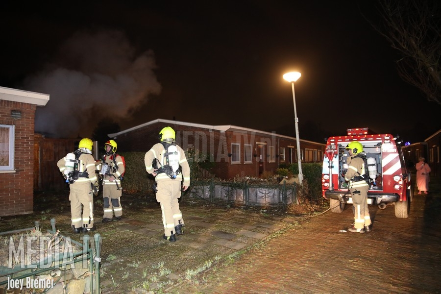 Brand in schuur Godschalkstraat Rotterdam