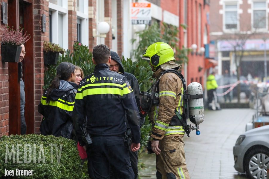 Zolderbrand in Opzoomerstraat Rotterdam