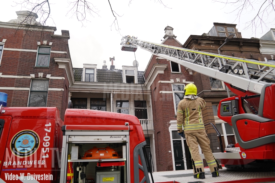 Grote brand in appartement Noordsingel Rotterdam (video)