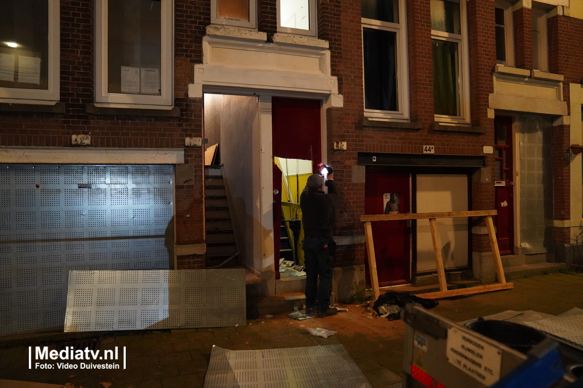 Kraakpanden in De la Reystraat Rotterdam ontruimd