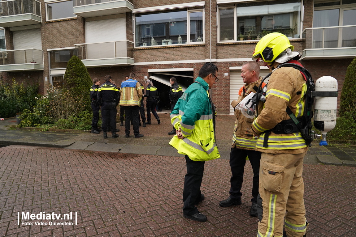 Gewonden na brand in kelderbox Kierkegaardstraat Rotterdam