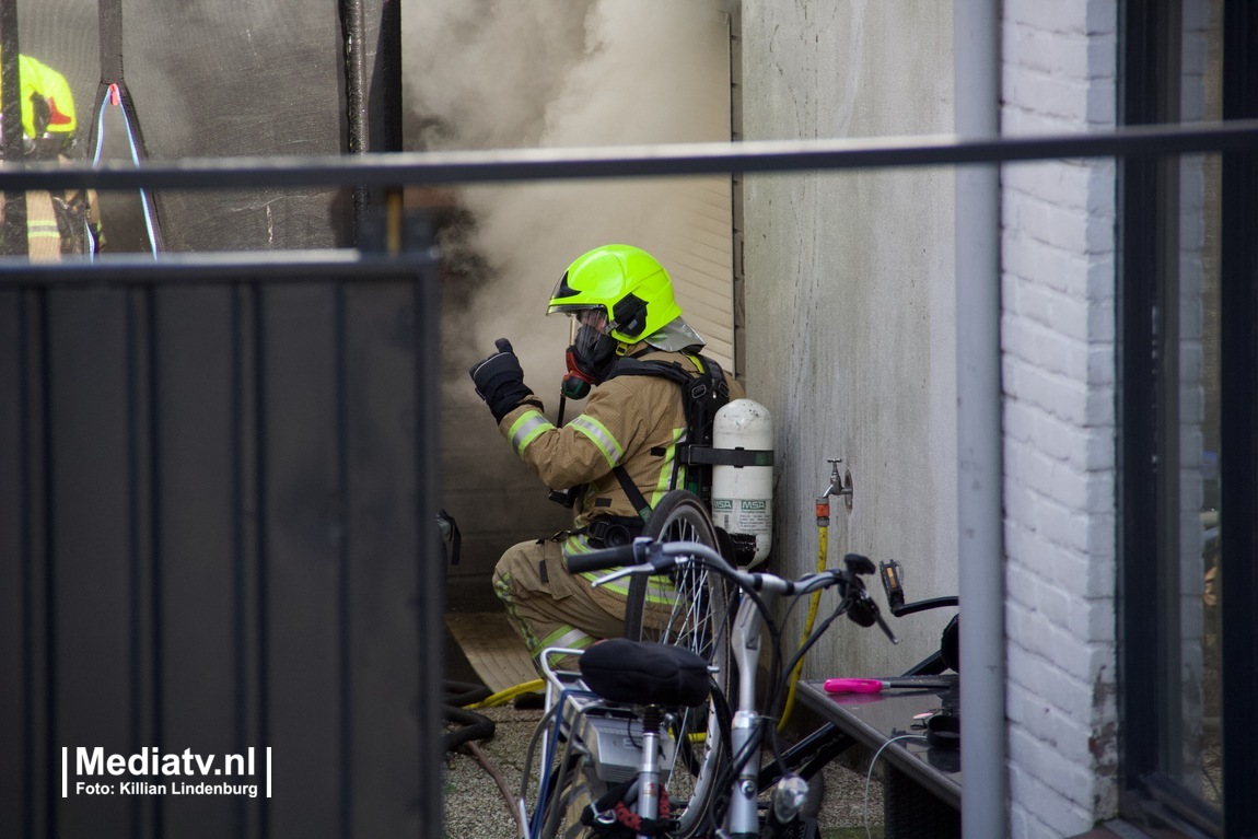 Brand in schuur op de Rijksstraatweg Ridderkerk