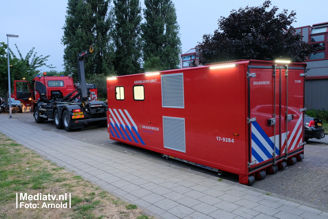 Brand in kelder apotheek Van Swindensingel Schiedam