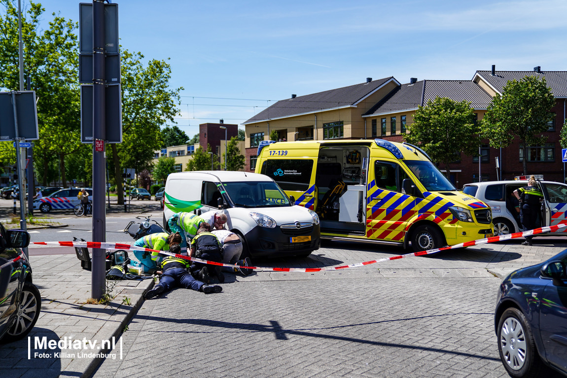 Twee gewonden bij aanrijding Molenvliet Rottedam