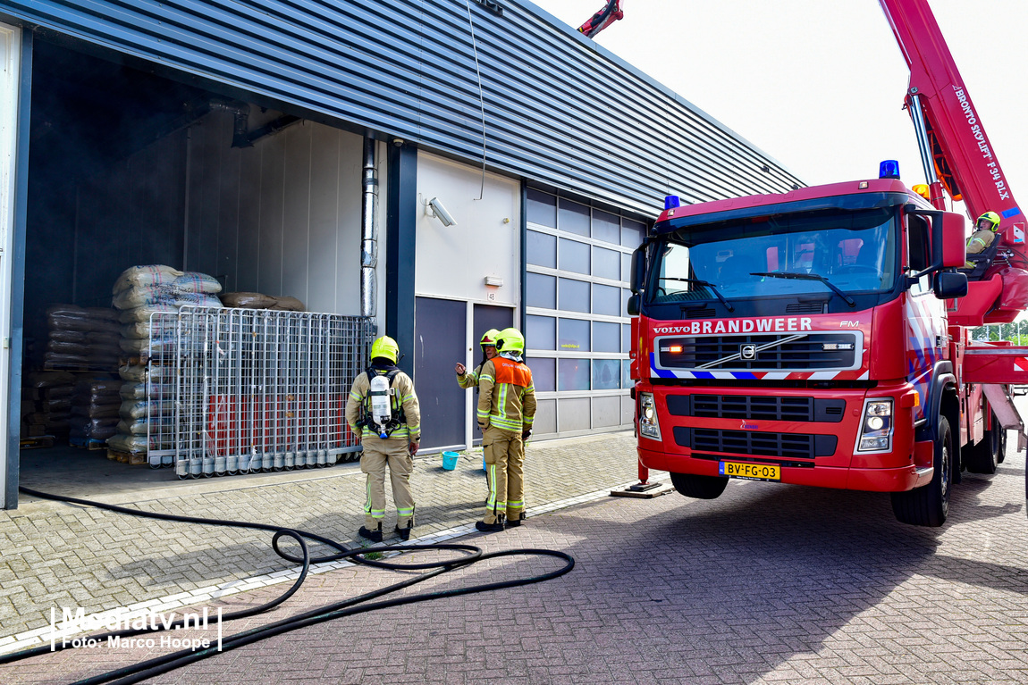 Brand in koffiebranderij Singaporestraat Rotterdam