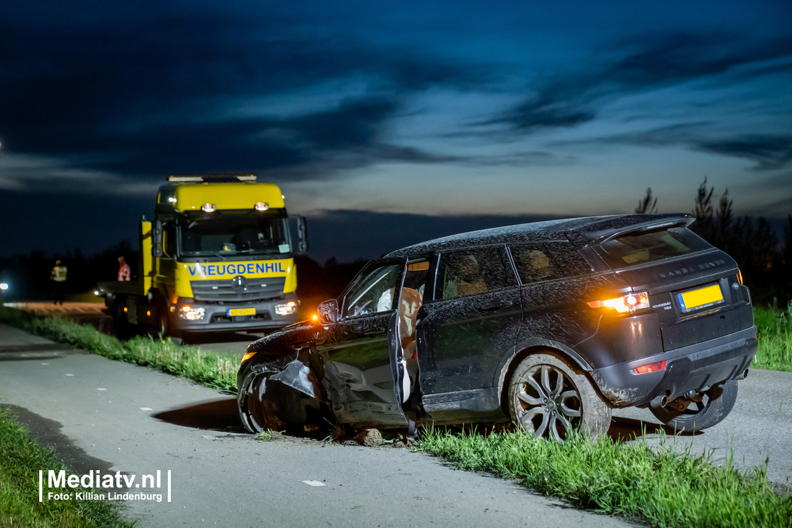 Ravage na aanrijding met twee voertuigen Langeweg Ridderkerk (video)