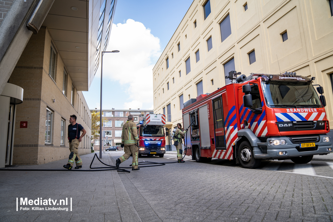 TV in brand in maatschappelijke opvang Boerhaavestraat Rotterdam