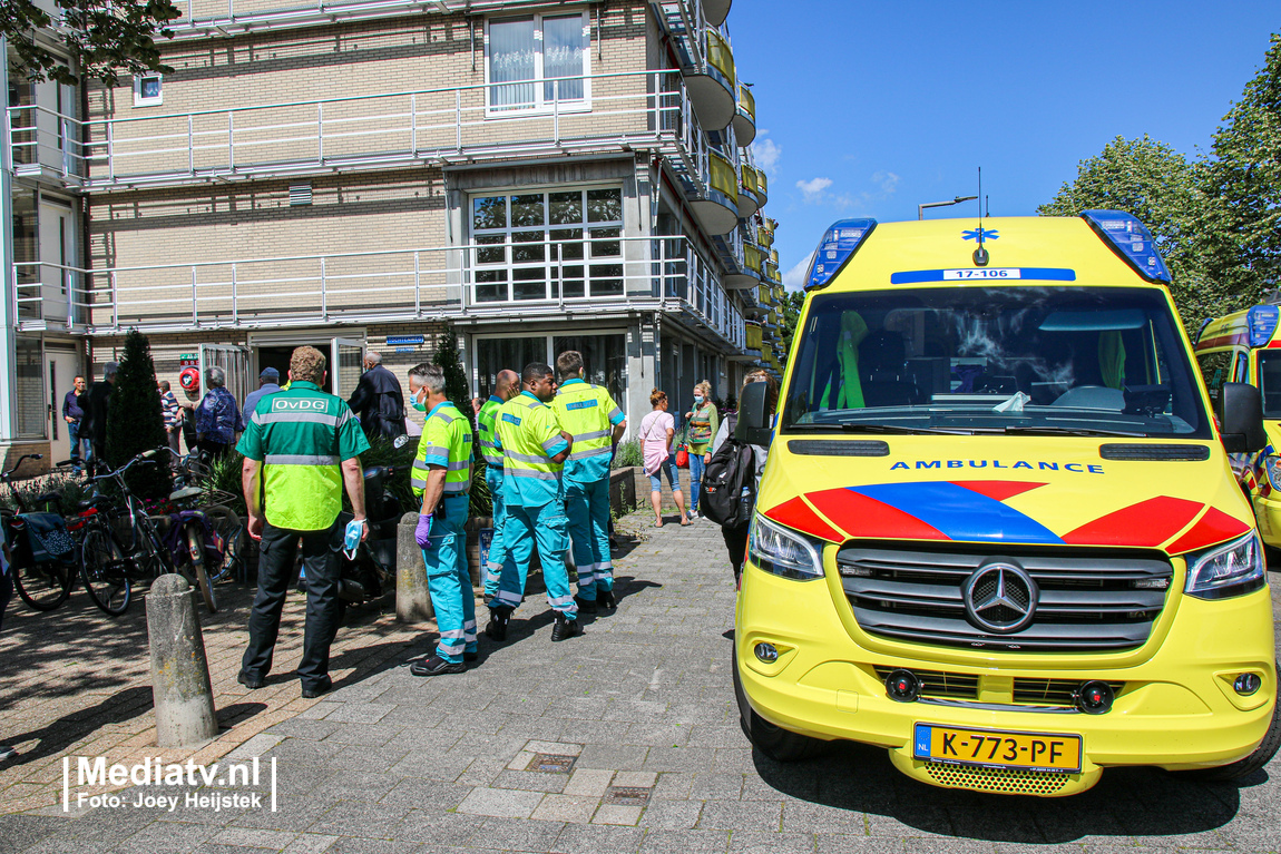 Appartementen ontruimd vanwege brand in Rotterdam-Zevenkamp