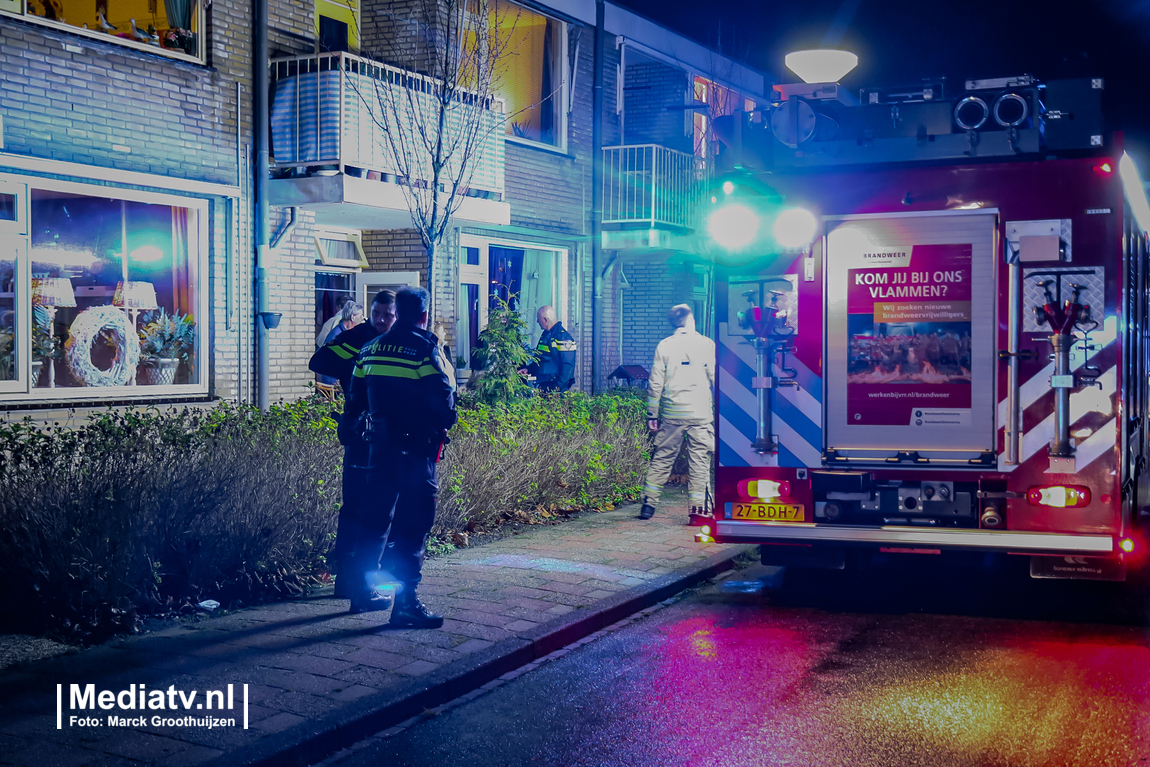 Brandje in woning Goudhoekweg Oostvoorne