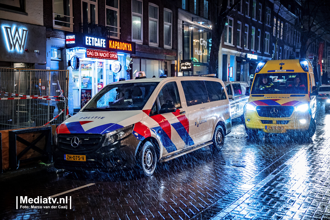 Gewonde bij steekpartij op Witte de Withstraat Rotterdam