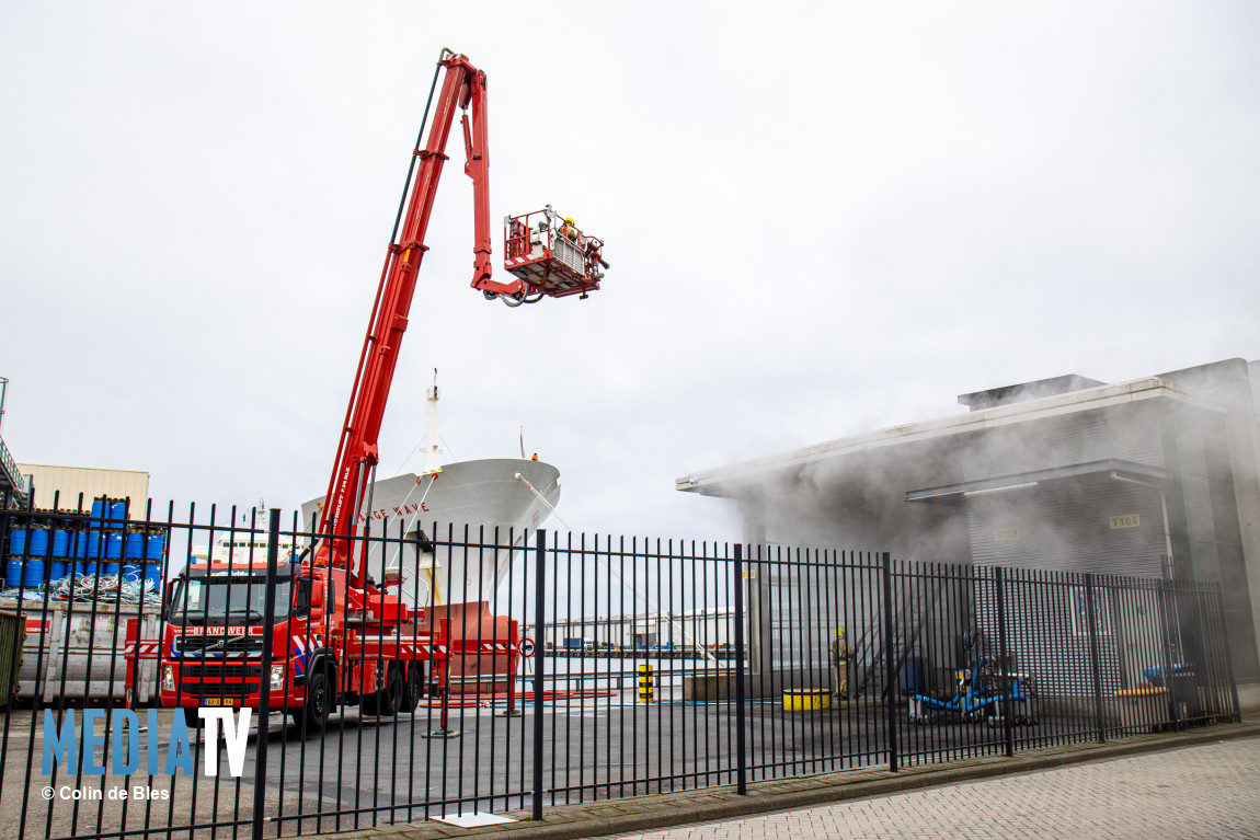 Grote brand in laagspanningsruimte vruchtensappenopslag Vierhavensstraat Rotterdam