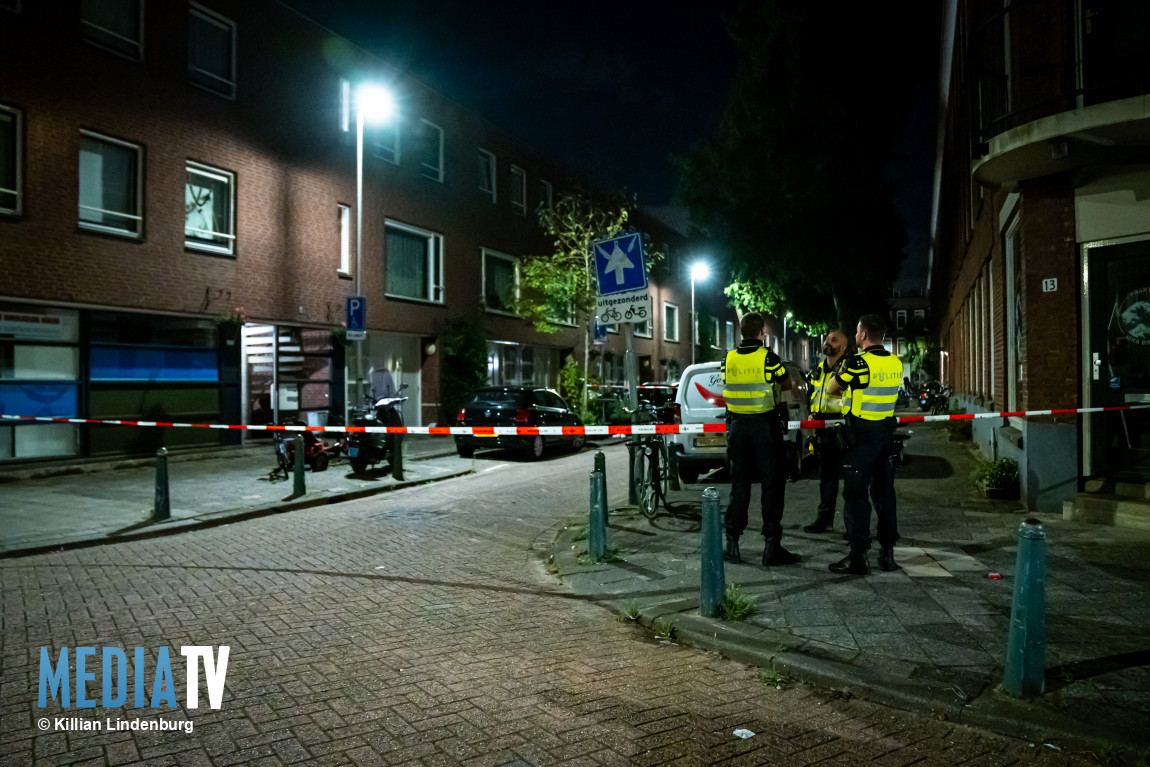 Explosie op bovenste etage van portiekflat Grasstraat Rotterdam