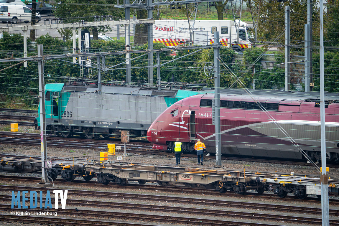 Thalys met 260 reizigers geëvacueerd na gebroken bovenleiding Rotterdam Lombardijen