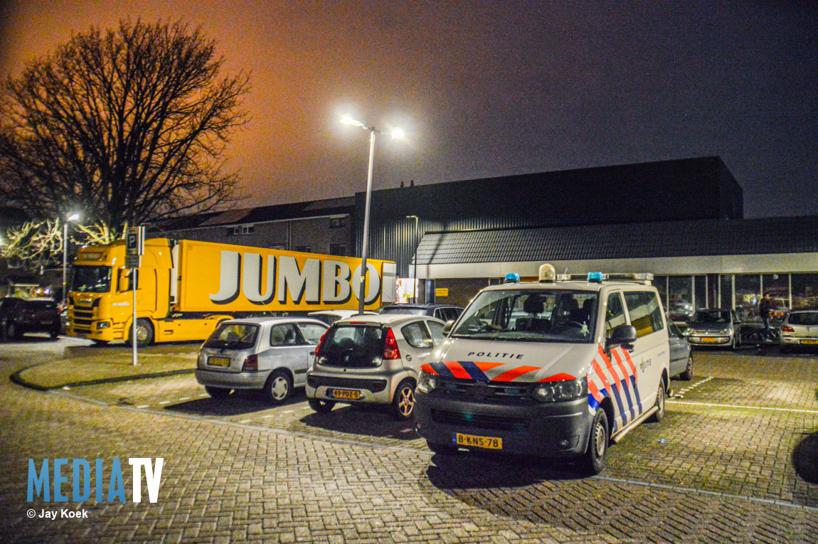 Geld buitgemaakt bij overval op Jumbo Lange Boonestraat in Maassluis