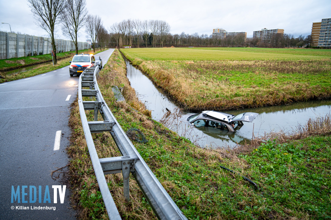 Bestuurder van auto te water spoorloos verdwenen Hogeweg Ridderkerk