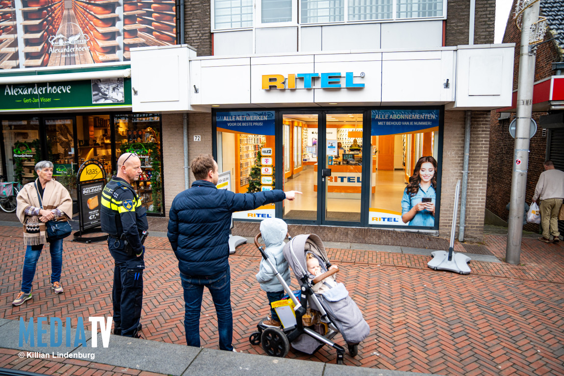 Gewapende overval op telefoonwinkel Middenbaan Barendrecht