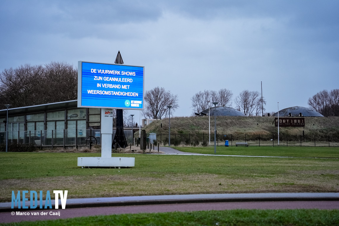 Vuurwerkshow Hoek van Holland afgelast vanwege te harde wind