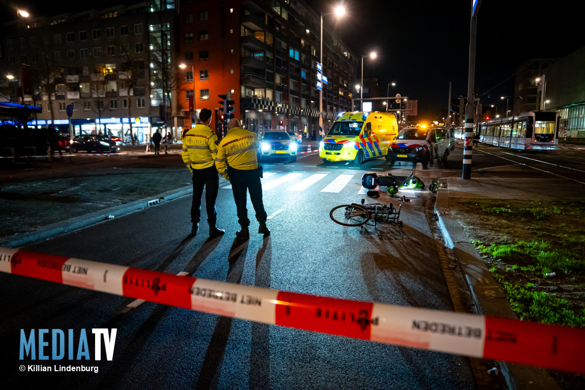 Scooterrijder onder invloed aangehouden na aanrijding met fiets Laan op Zuid Rotterdam