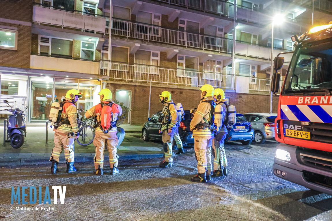 Brand in woning Kelloggplaats Rotterdam