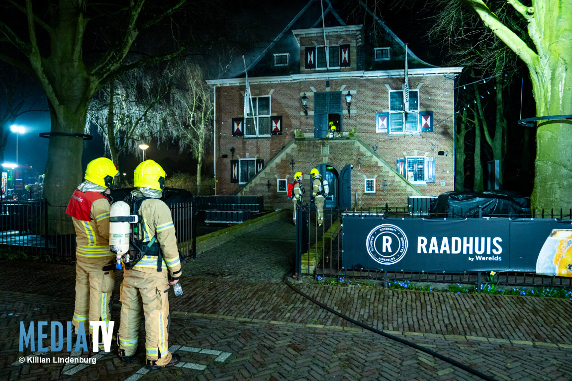 Opnieuw grote brand in voormalig gemeentehuis Hoflaan Oostvoorne