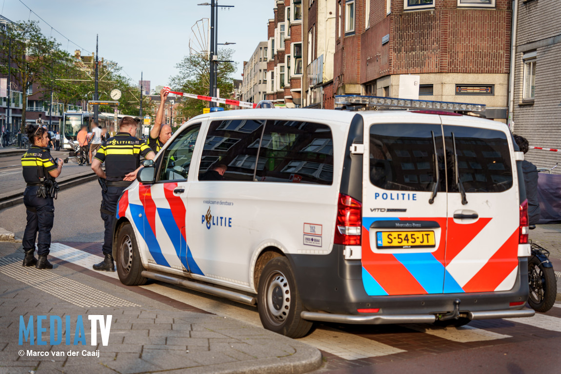Man gewond bij steekpartij in tram Mathenesserplein Rotterdam