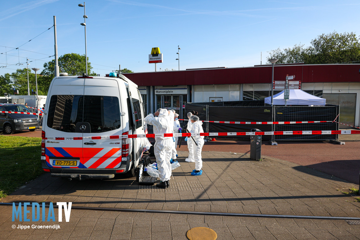 Verdachte aangehouden voor dodelijke steekpartij Marconiplein Rotterdam