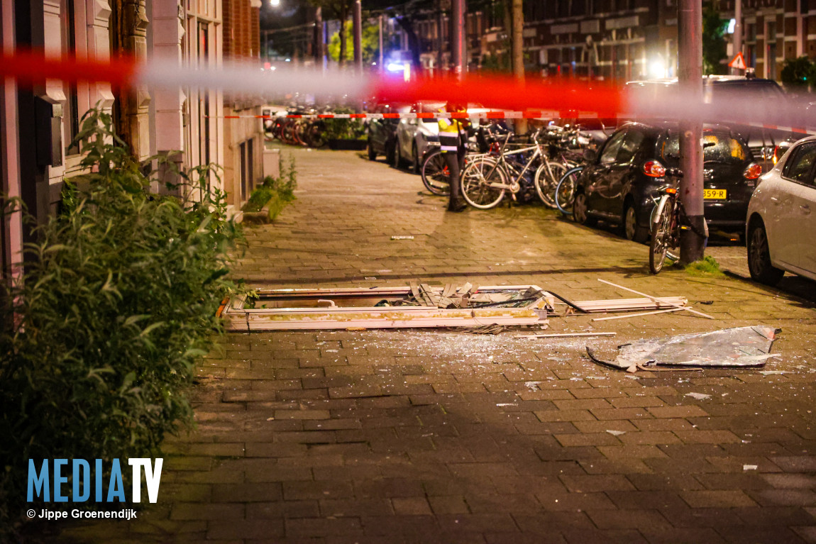 Explosie bij woning Bergweg Rotterdam