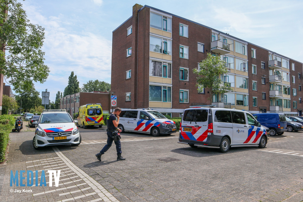 Man raakt gewond en wordt aangehouden bij ruzie Professor Teldersstraat Vlaardingen