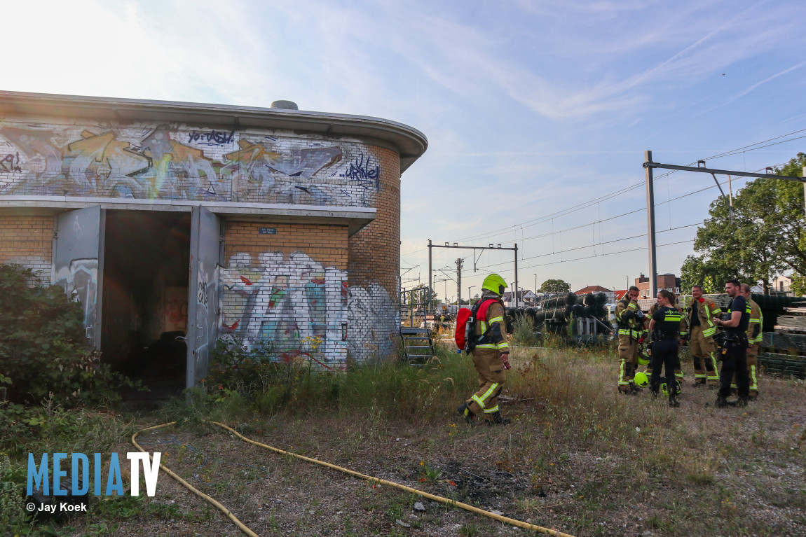 Brand in leegstaand pand na brandstichting Deltaweg Maassluis