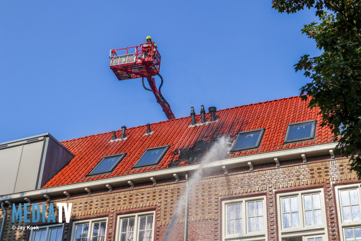 Uitslaande brand bij zorginstelling voor mensen met beperking Willem Beukelszoonstraat Vlaardingen