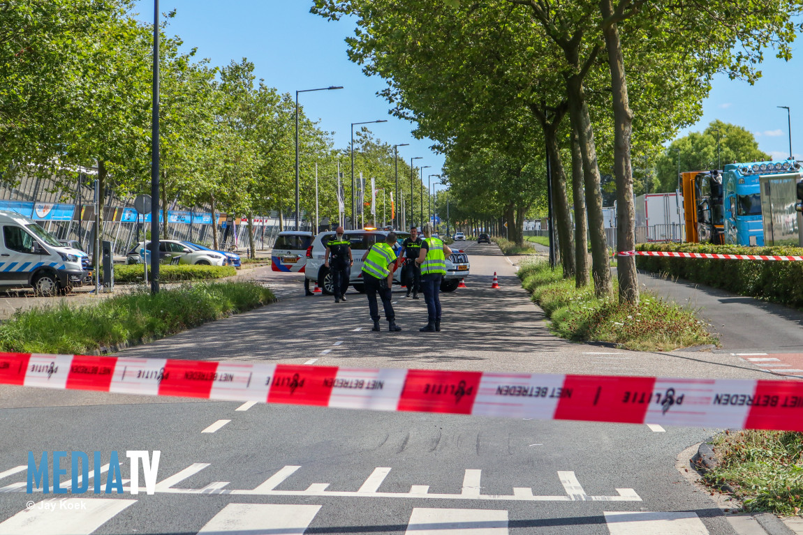 Automobilist aangehouden die doorreed na aanrijding Industrieweg Maassluis