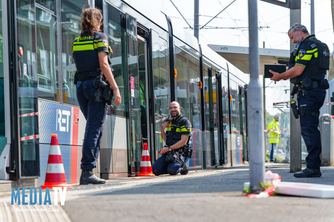 Twee gewonden na schietpartij bij tramhalte Beijerlandselaan Rotterdam