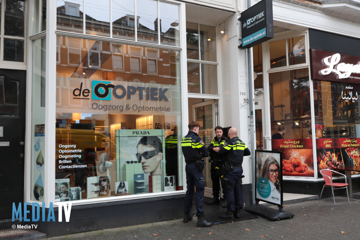 Overval op optiek Nieuwe Binnenweg Rotterdam