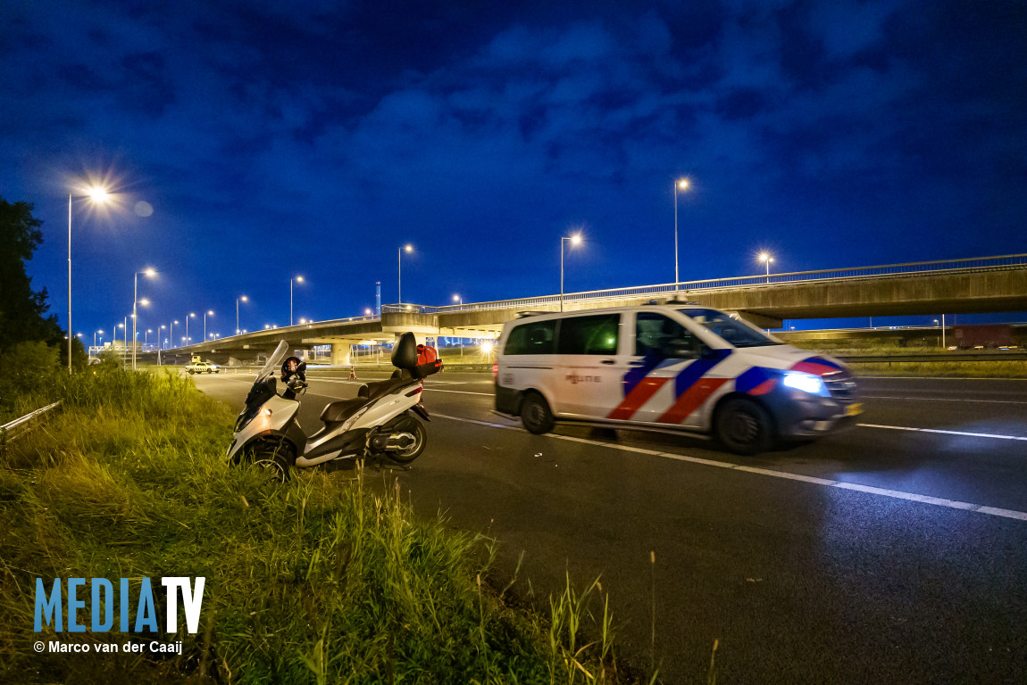 FO-verkeer doet onderzoek na ongeval met motorrijder op A15