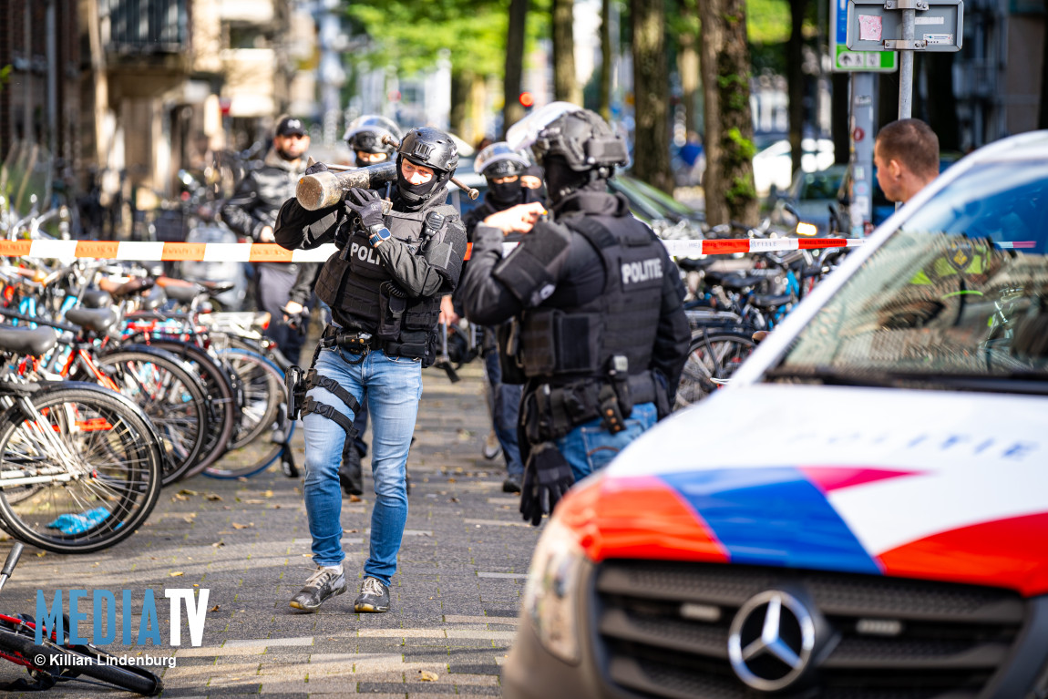 Grote inzet voor mogelijke gijzeling, blijk conflict Laanzichtstraat Rotterdam