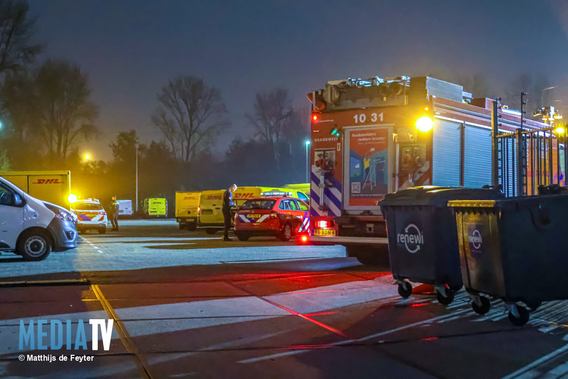 DHL-bezorger onwel door chemische stof in pakketje Koperstraat Rotterdam