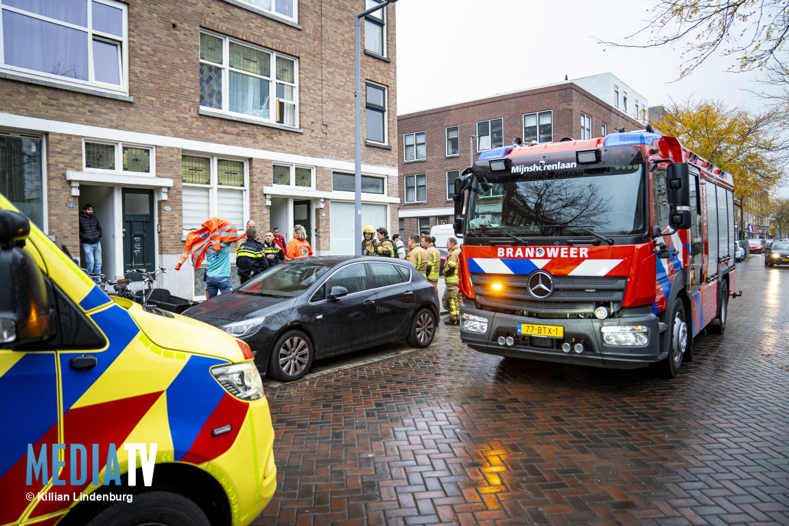 Moeder en kind nagekeken na brand in woning Putsebocht Rotterdam