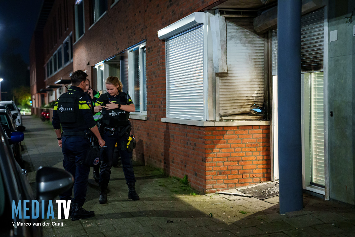 Woning opnieuw doelwit van aanslag Meidoornstraat Rotterdam